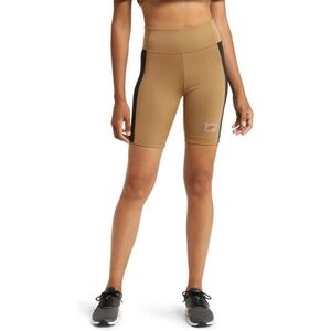 Nike Tan and Black Women's Athletic Shorts